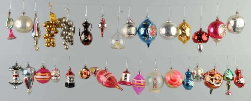 Appraisal: Lot of Christmas Ornaments Description Nice color and forms Condition