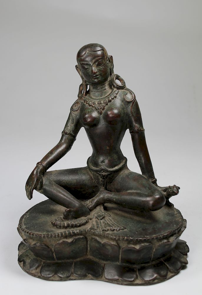 Appraisal: th C Bronze Ashta Matrika Figure India th C Bronze