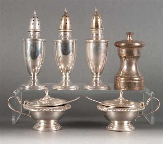 Appraisal: Assortment of American sterling silver table articles by various makers