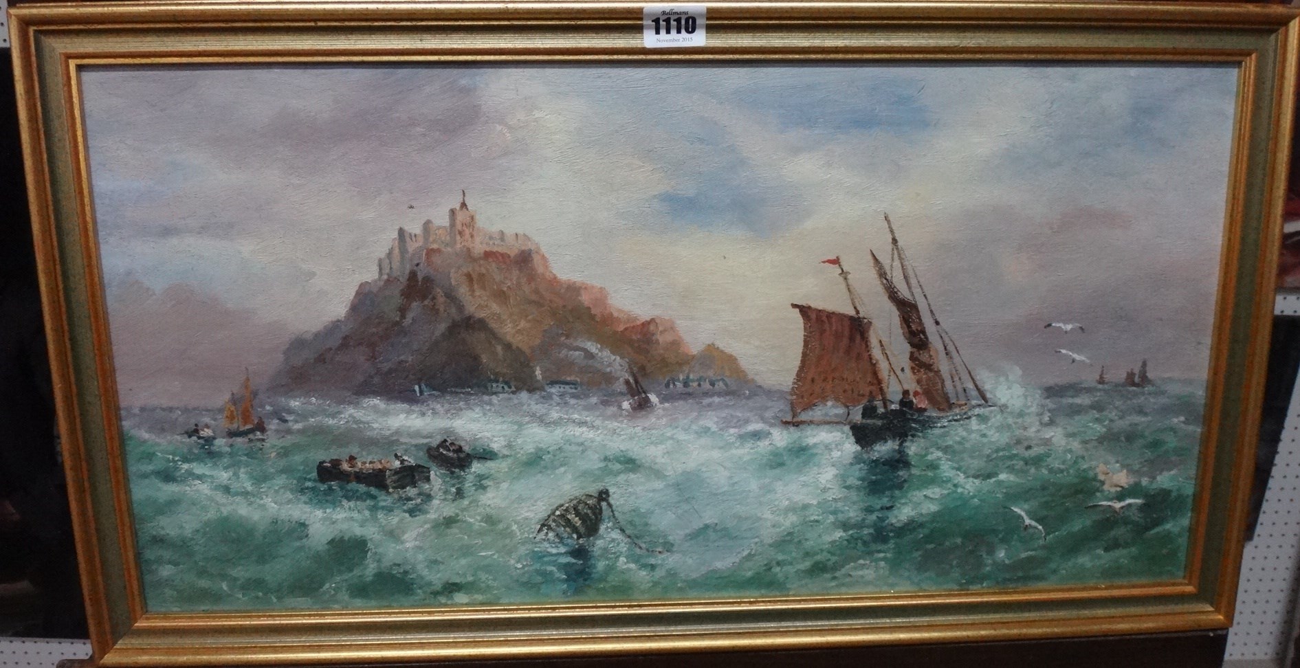 Appraisal: Circle of Sarah Louise Kilpack St Michael's Mount oil on