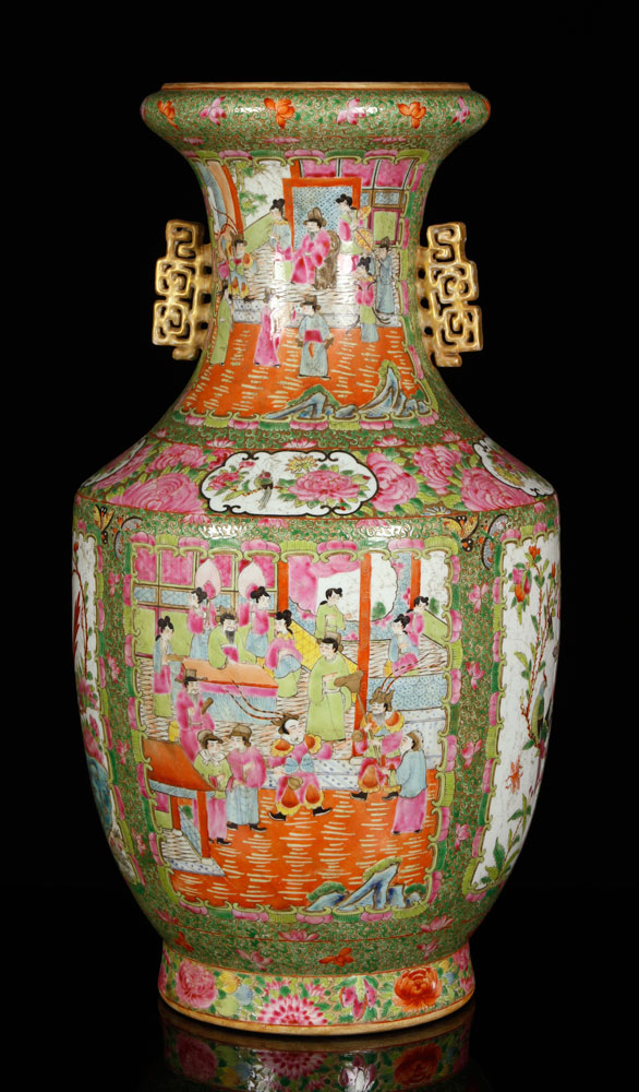 Appraisal: - Chinese Famille Rose Vase Porcelain Chinese famille rose vase