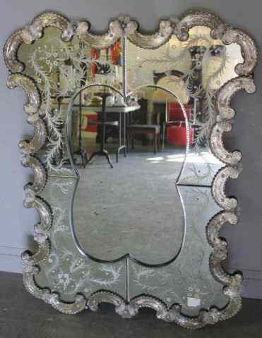 Appraisal: Venetian Style Rococo Mirror From a Manhattan NY location Dimensions