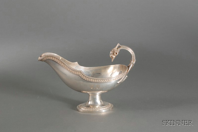 Appraisal: Tiffany Co Sterling Sauceboat - by John Moore ovoid with