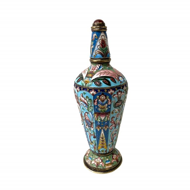 Appraisal: Russian Imperial Enamel Scent Bottle Russian Imperial Enamel Scent Bottle