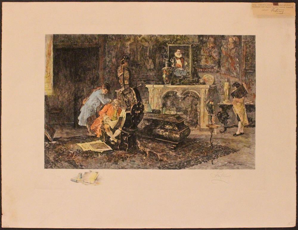 Appraisal: MARIANO FORTUNY Y MARSAL SPANISH - THE LIBRARY along with