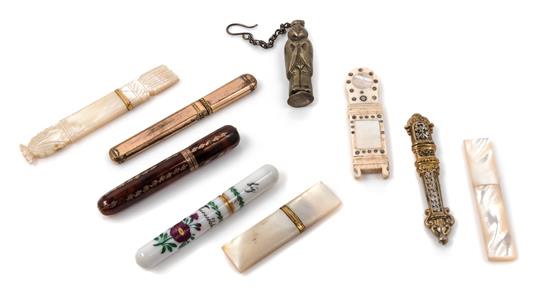 Appraisal: Sale Lot A Collection of Needle Cases comprising a Palais