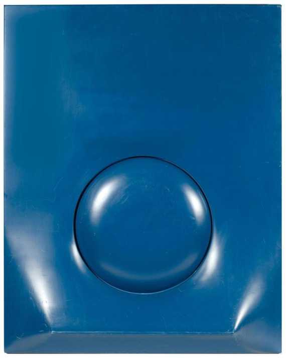 Appraisal: BONALUMI AGOSTINO Born in Vimercate Monochrome relief Blue plastic Inscribed