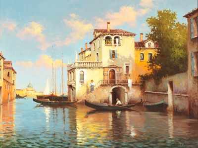 Appraisal: Yuri Zeleng Russian b Venice San Palo Oil on on