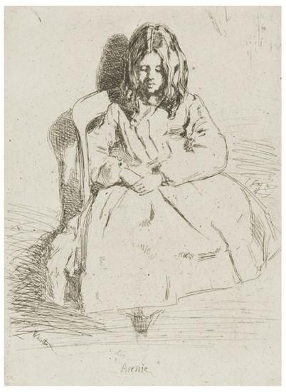 Appraisal: James A M Whistler - Annie Seated K Etching and