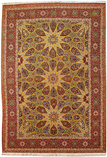 Appraisal: A Tabriz carpet Northwest Persia circa size approximately ft in