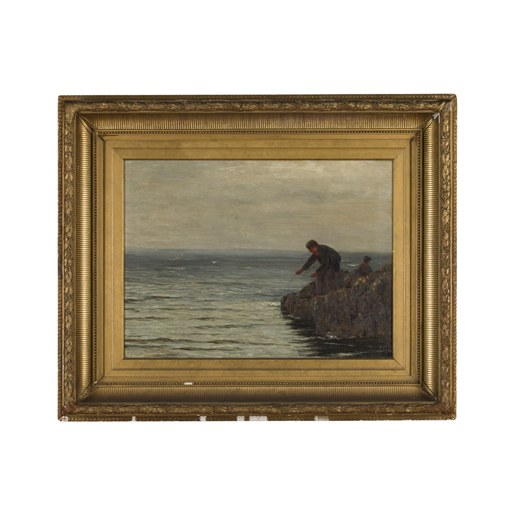 Appraisal: JOSEPH HENDERSON R S W SCOTTISH - FISHING BY THE