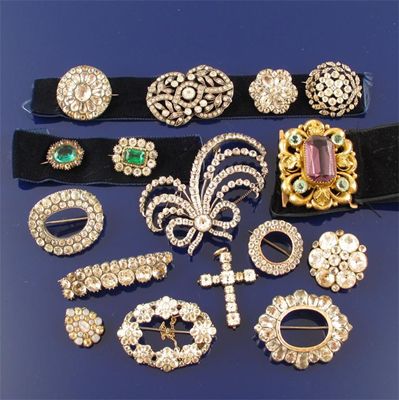 Appraisal: A collection of th and th century paste jewellery Comprising