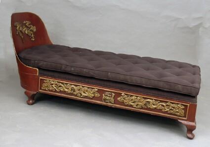 Appraisal: Red-Lacquered Chaise Longue