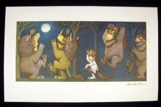 Appraisal: Maurice Sendak ILLUSTRATION WHERE THE WILD THINGS ARE MaxWild Things