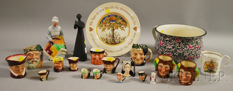 Appraisal: Lot of Royal Doulton and Other Ceramic Character Jugs Figures