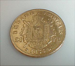 Appraisal: A French empire gold Franc