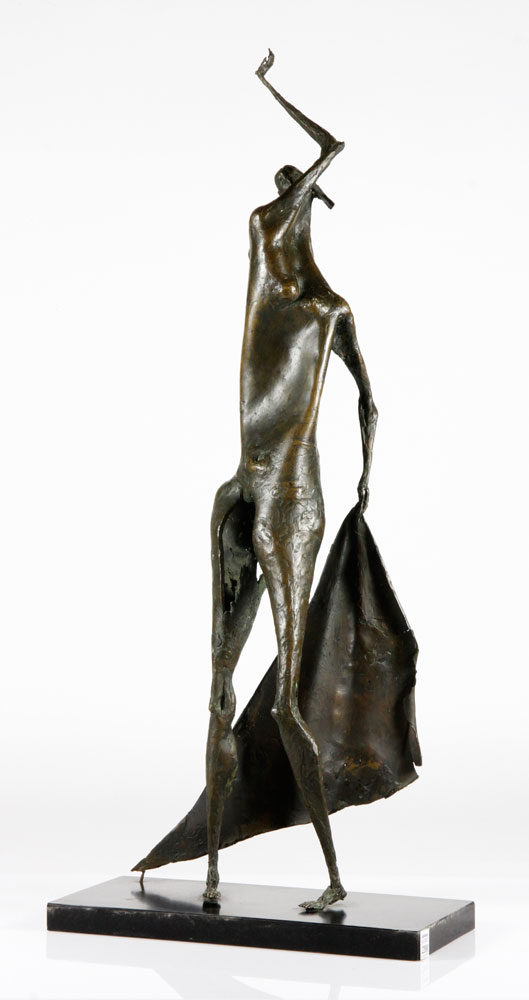 Appraisal: - Style of Giacometti Figural Sculpture Bronze In the style