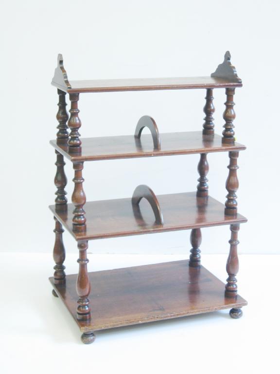 Appraisal: A Set of th Century mahogany three tier double sided