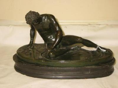 Appraisal: A BRONZE MODEL of the Capitoline Dying Gaul after the