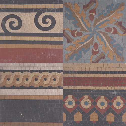 Appraisal: BOCH FRERES ETC Eighty-three encaustic tiles by Boch Freres and