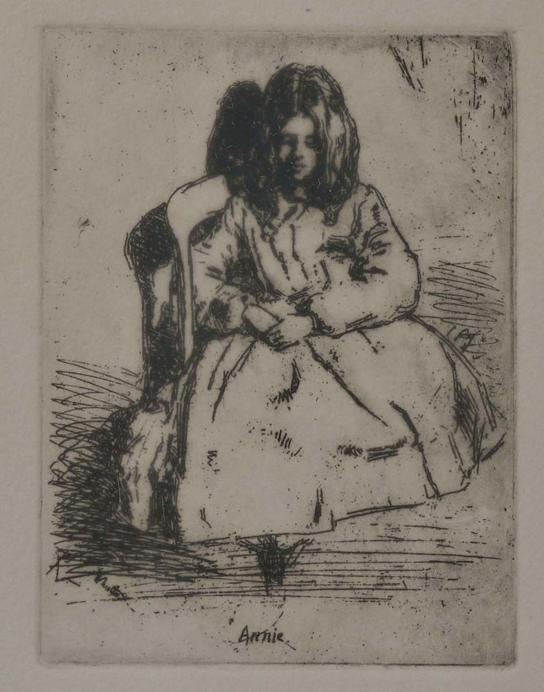 Appraisal: James Abbot Whistler Etching Annie James Abbot Whistler American -