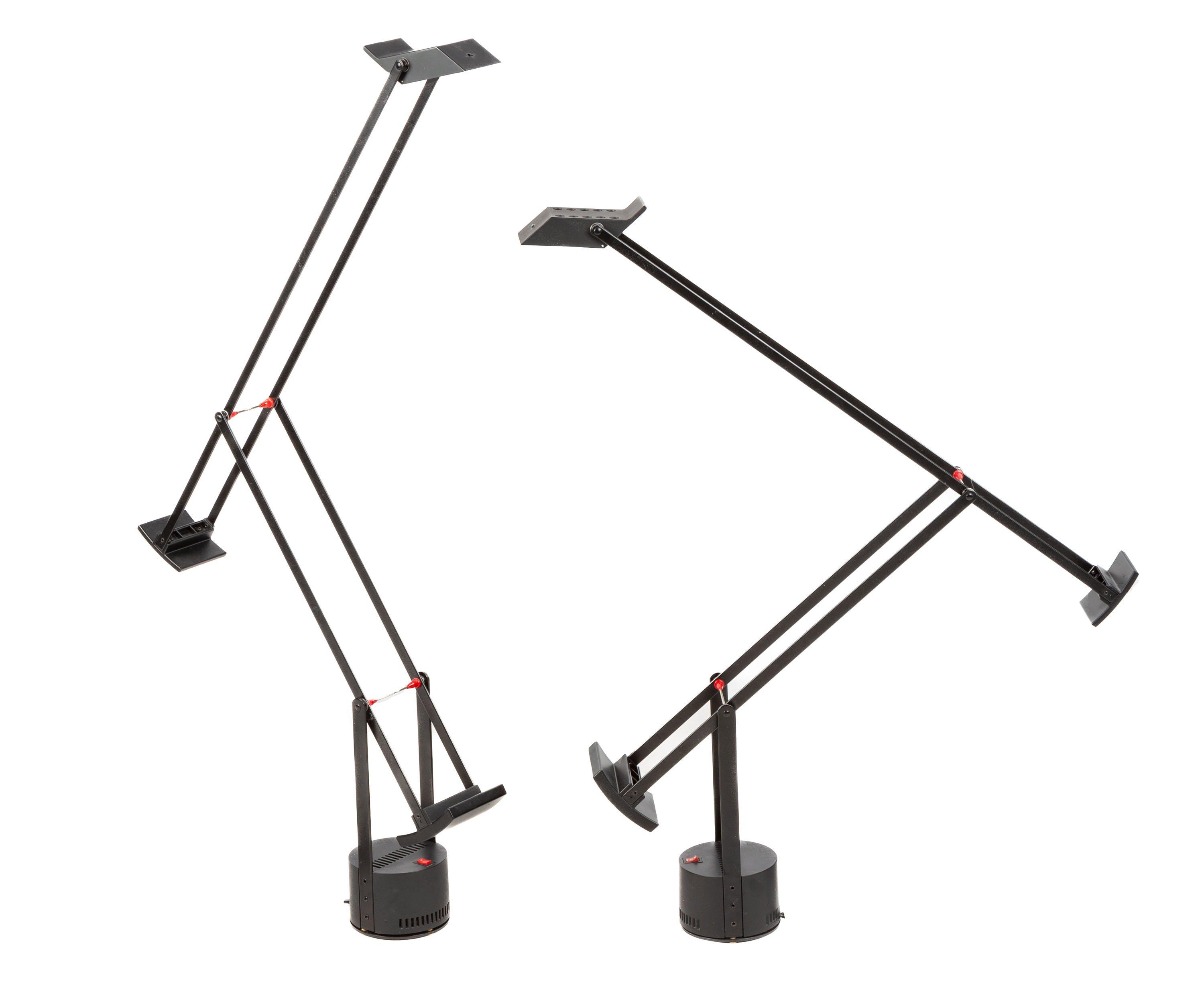 Appraisal: RICHARD SAPPER FOR ARTIMIDE PAIR TIZIO DESK LAMPS s black