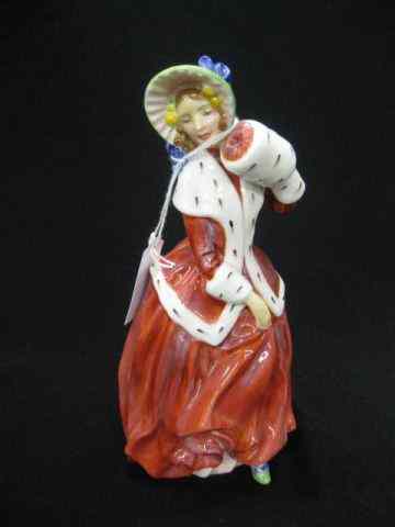 Appraisal: Royal Doulton Porcelain Figurine ''ChristmasMorn'' HN - excellent