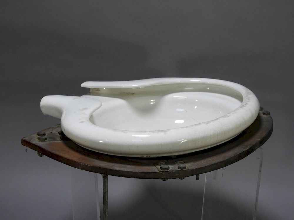 Appraisal: A B Sands Sons Co NY Nautical Porcelain Sink New