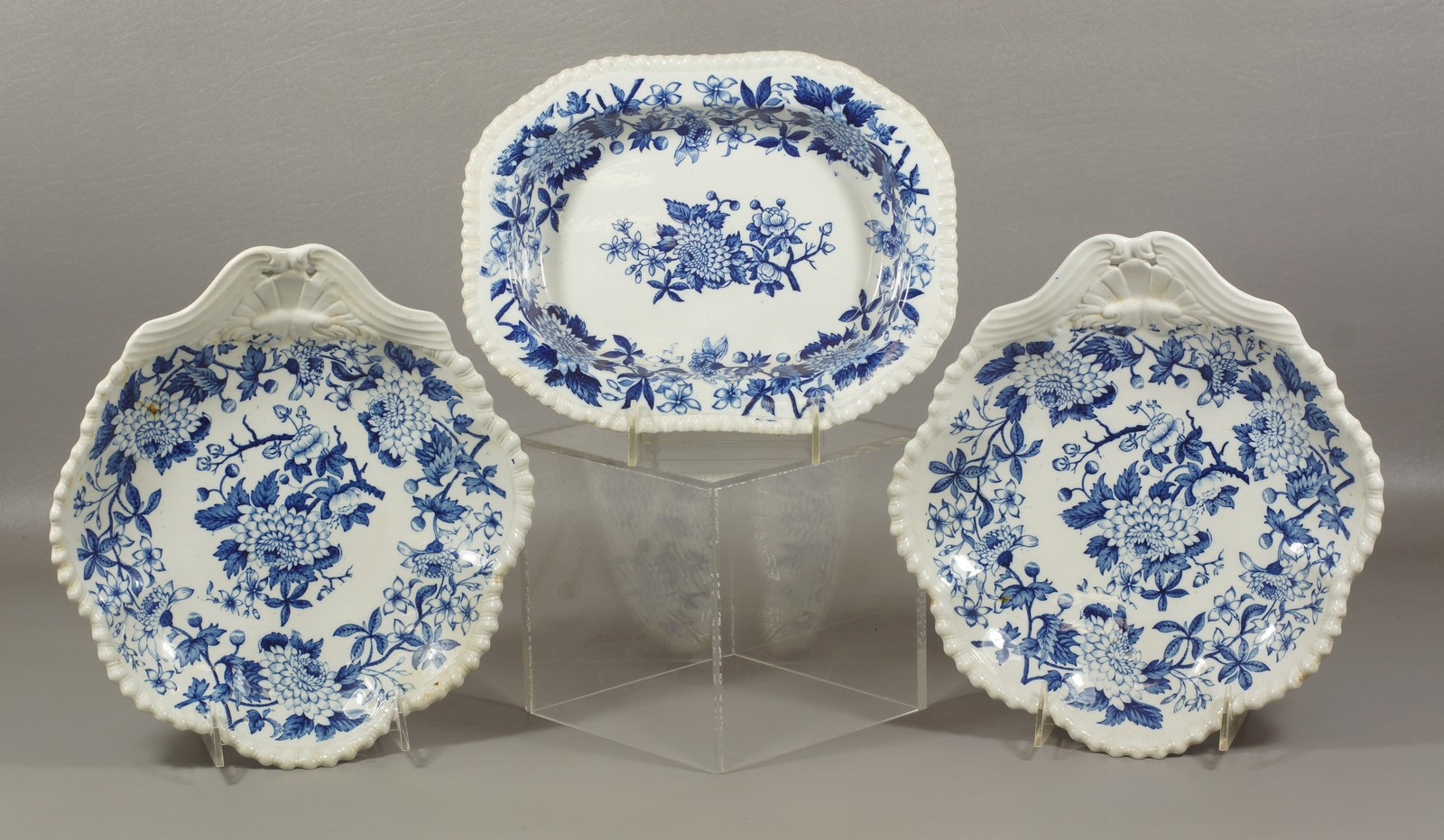 Appraisal: Pieces English blue white china signed W T Copeland Sons