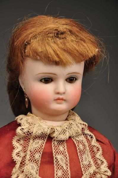 Appraisal: Bisque Head Lady Doll Description Early German bisque socket head