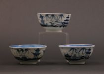 Appraisal: A Trio of Chinese Rice Bowls ca th Century Three