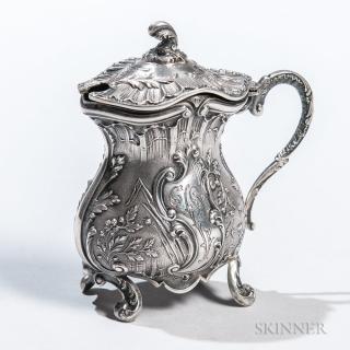 Appraisal: French Silver Condiment Paris mid- th century Henri-Louis Chenailler maker