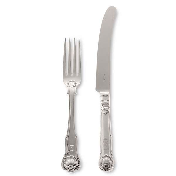 Appraisal: A Paul Storr silver flatware set for eighteen An assembled