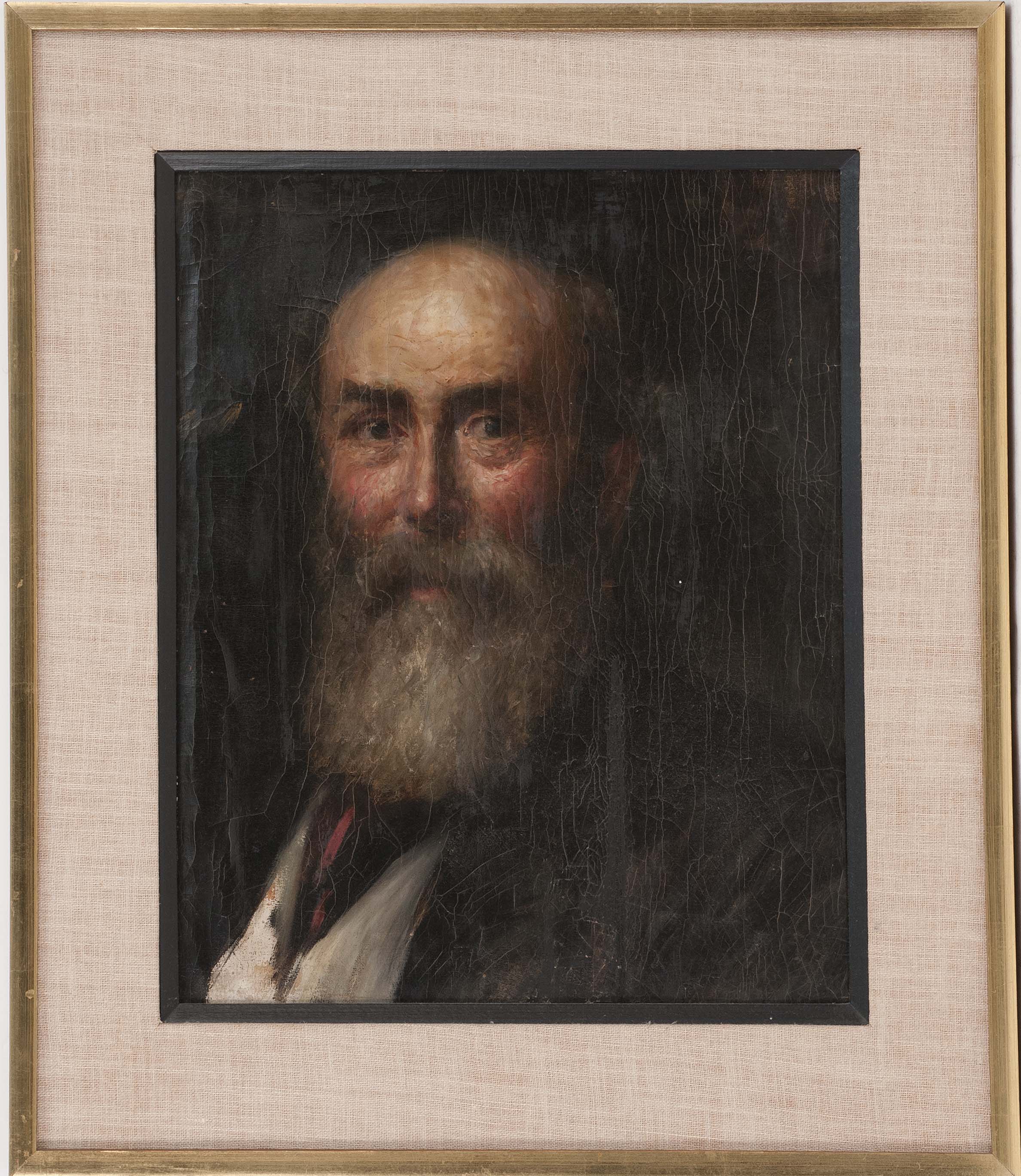 Appraisal: ENGLISH SCHOOL th CenturyPortrait of George B Helquist Unsigned Identified