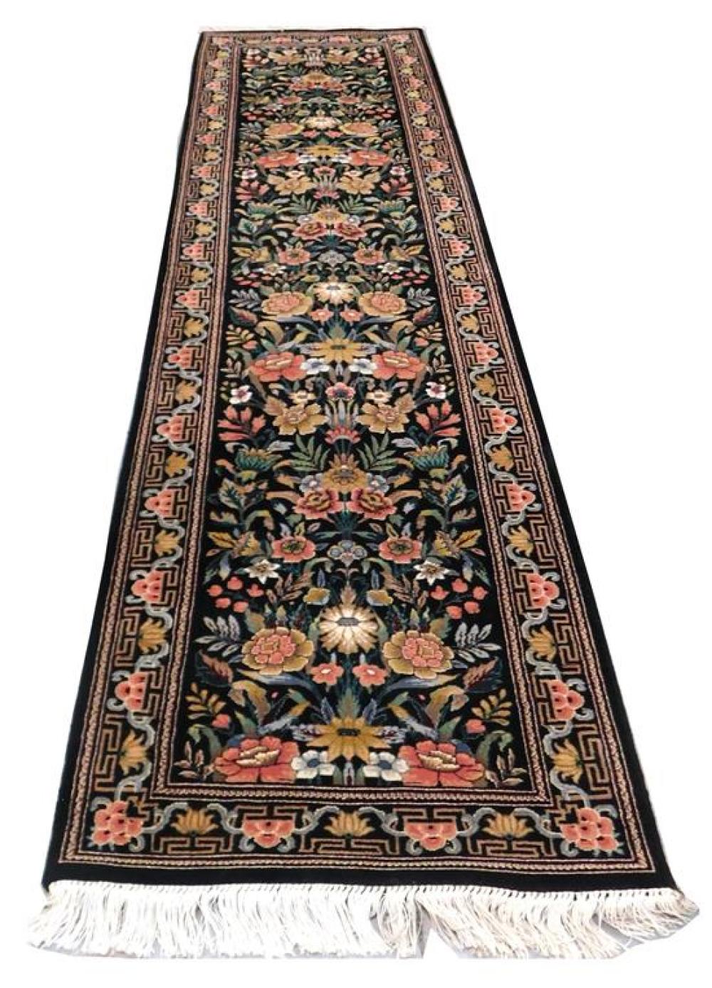 Appraisal: RUG Modern Chinese finely woven runner '' x '' wool