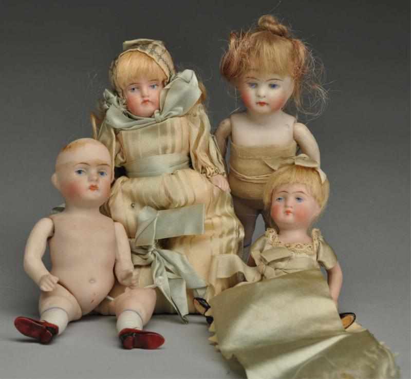 Appraisal: Lot of All Bisque German Dolls Description All are by