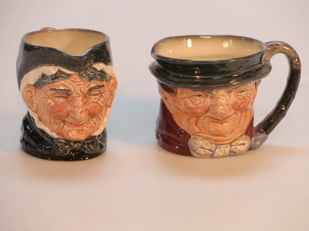 Appraisal: Two small Royal Doulton character jugs Tony Weller and Granny