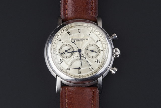 Appraisal: A gentleman's chronograph wristwatch by Belgravia Watch Co the circular