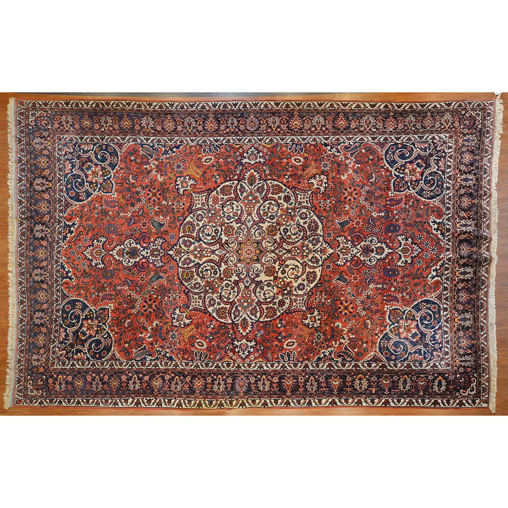 Appraisal: Bahktiari Carpet Persia x Third quarter- th century hand-knotted wool