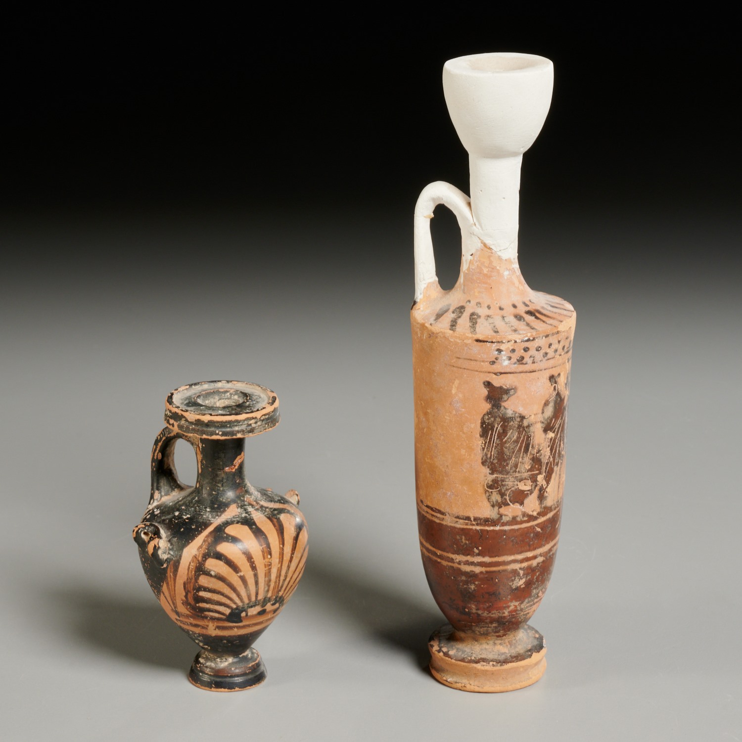 Appraisal: ANCIENT GREEK ATTIC BLACK LEKYTHOS Likely c BCE - BCE