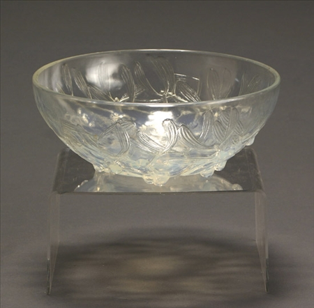 Appraisal: Ren Lalique Molded Opalescent Glass 'Gui-No ' Bowl Model Introduced