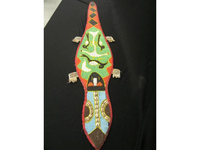 Appraisal: Indian or Tribal Beaded Snake Hanging long