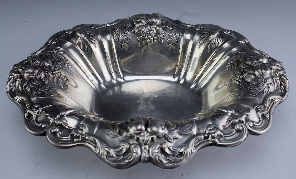 Appraisal: Reed Barton Francis I Sterling Silver Oval Bowl Reed Barton