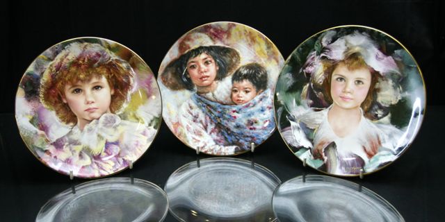 Appraisal: Three Royal Doulton cabinet plates one from the 'Sisterly Love'