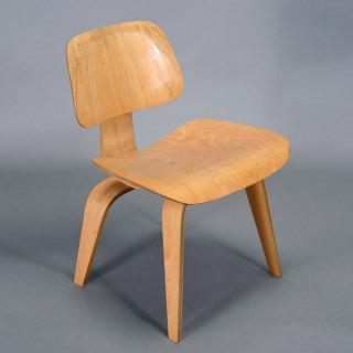 Appraisal: Early Eames Herman Miller DCW Birch Chair Ash veneer manufactured