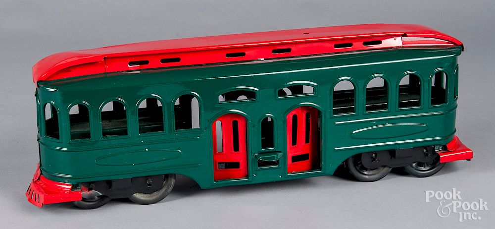 Appraisal: Two contemporary hill climber trolley cars Two contemporary pressed steel