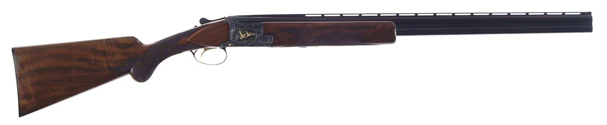 Appraisal: SPECTACULAR CASED BROWNING MIDAS GRADE SUPERPOSED SHOTGUN Cal ga SN