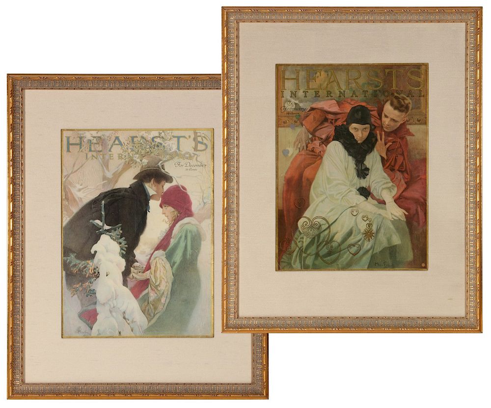 Appraisal: ALPHONSE MUCHA COVER ILLUSTRATION FOR HEARST'S MAGAZINE Alphonse Maria Mucha