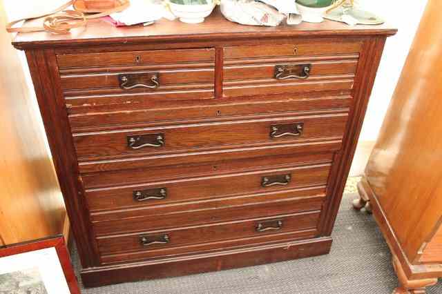 Appraisal: AN EARLY TH CENTURY CHEST of two short and three