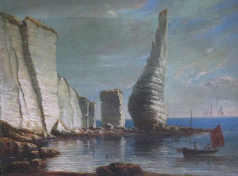 Appraisal: ENGLISH SCHOOL th century The Pinnacle Rocks Swanage Bay with